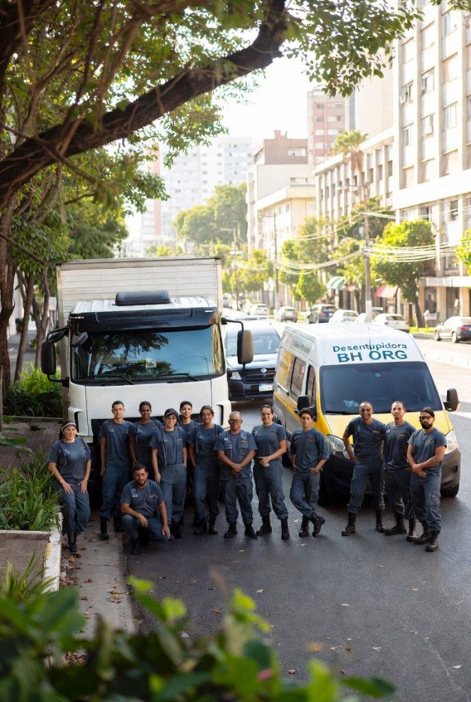 Equipe técnica e frota da Desentupidora BH em Belo Horizonte